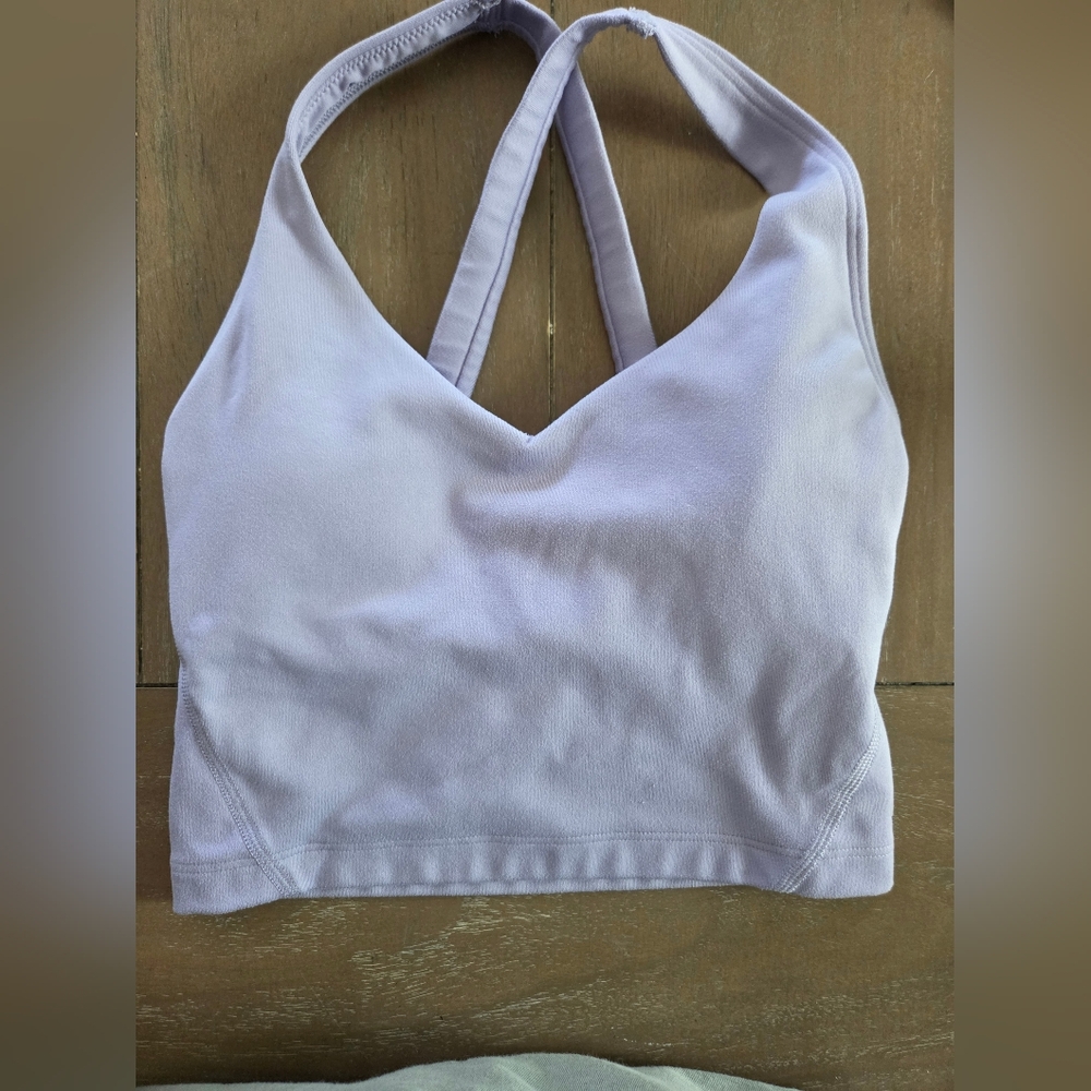 Gilly Hicks Lavender V-Neck Sports Bralette